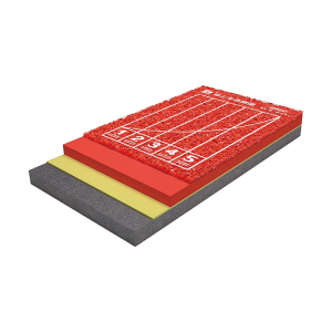 All-plastic spray particle plastic track 