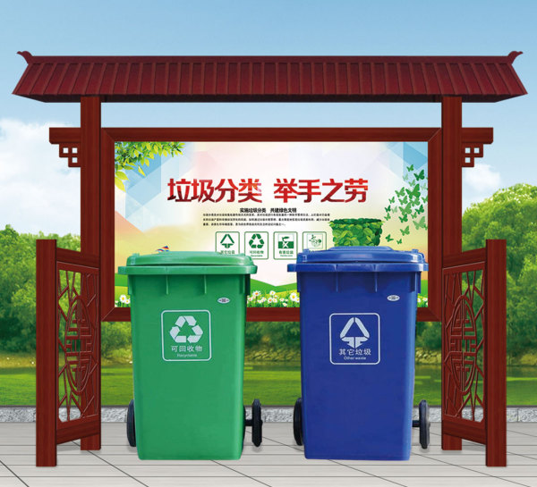 Garbage sorting kiosk YB-14704