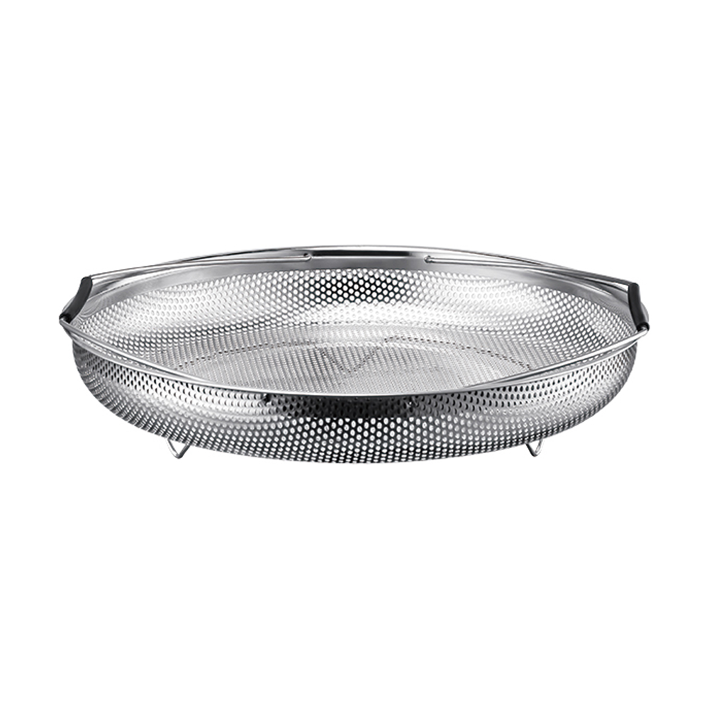 S/S 304 HIGH QUALITY PUNCHING COLANDER WITH HANDLE