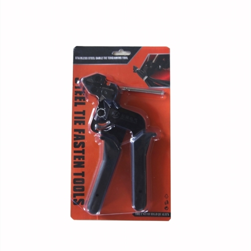 Special tool for self-locking steel cable tie installation 