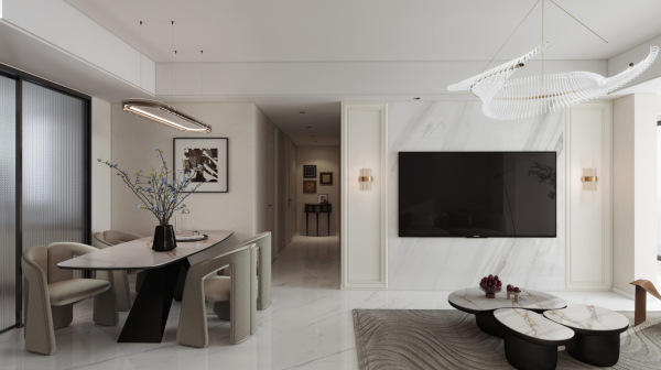 金凯德智慧家案例赏析 | 轻奢奶油风 让家的每一寸，都裹着温柔的精致