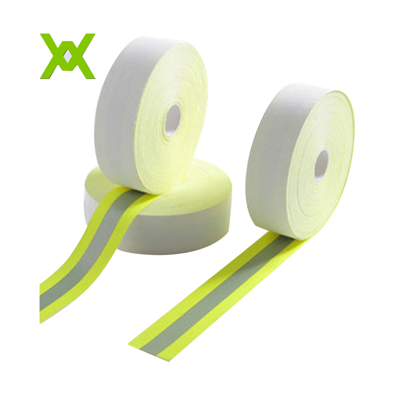 Flame retardant reflective tape yellow-silver-yellow WX-5001-B