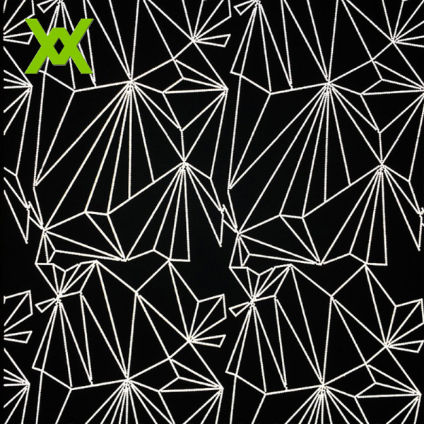Reflective printing fabric for outdoor clothing WX-8013 geometry