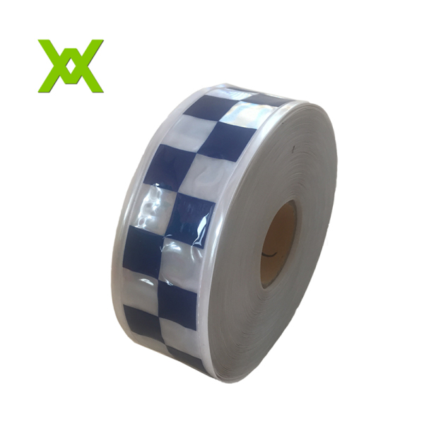 Reflective PVC tape printing with squares pattern WX-TP1001 