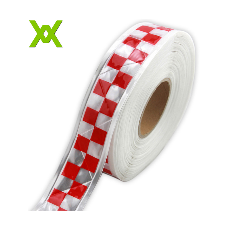 Reflective PVC tape printing with squares pattern WX-TP1001 