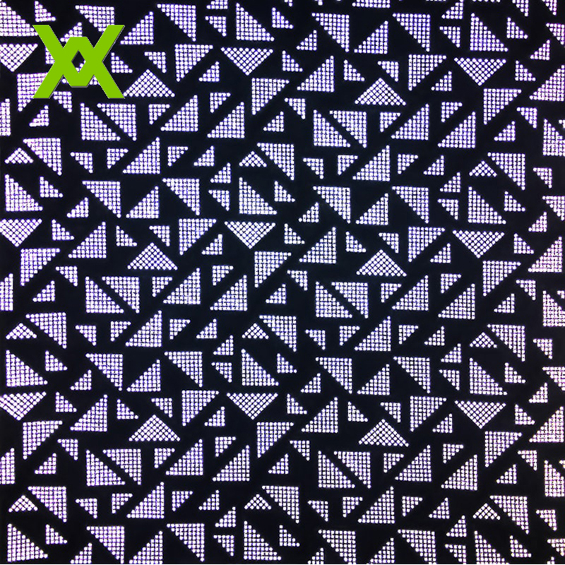 Reflective printing fabric for outdoor clothing WX-8018 triangle