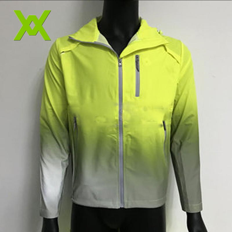 
Yellow grey gradual change reflective fabric WXG-JY01