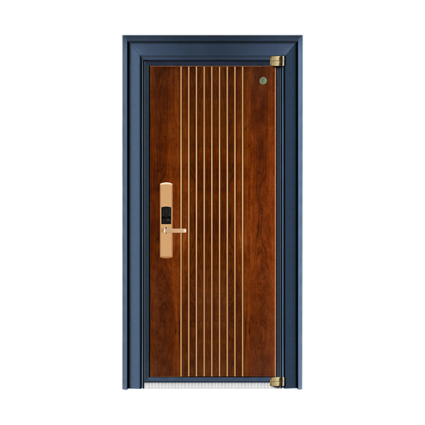 German solid wood armored door GLL-GM-1803 Black walnut