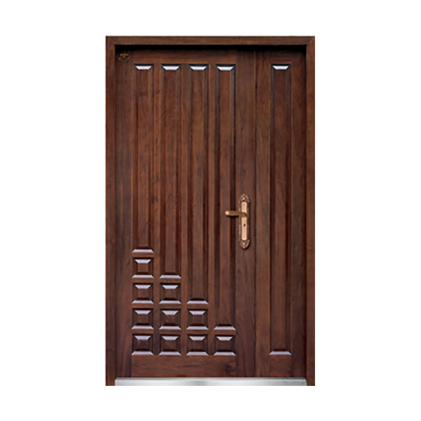 Solid wood villa armored door HT-Z-1