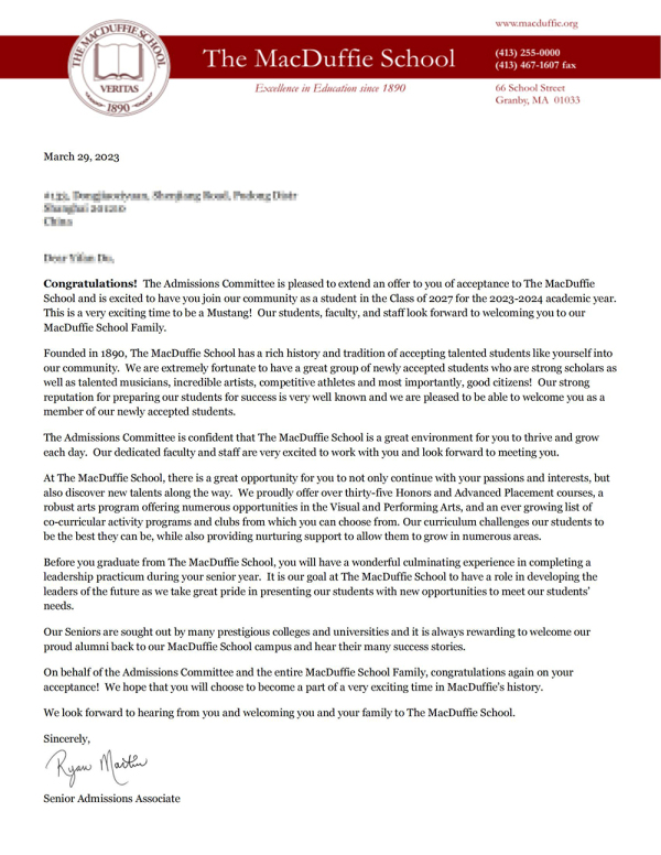 Acceptance Letter 