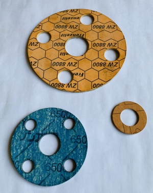 Asbestos-Free Gasket Aramid Fiber, Butylene Rubber and Minerals