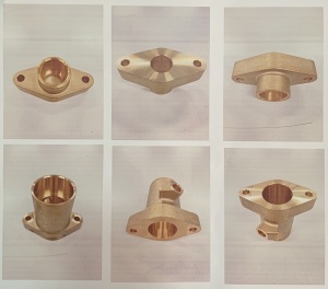 Special Copper Flange Diamond Type 銅製特殊菱型フランジ
