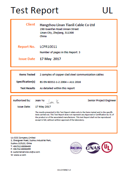 Generic CPR Class Eca Test Report