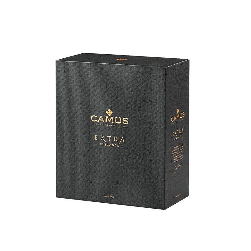 Premium Black Wooden Liquor Packaging Box With Golden FoilNone