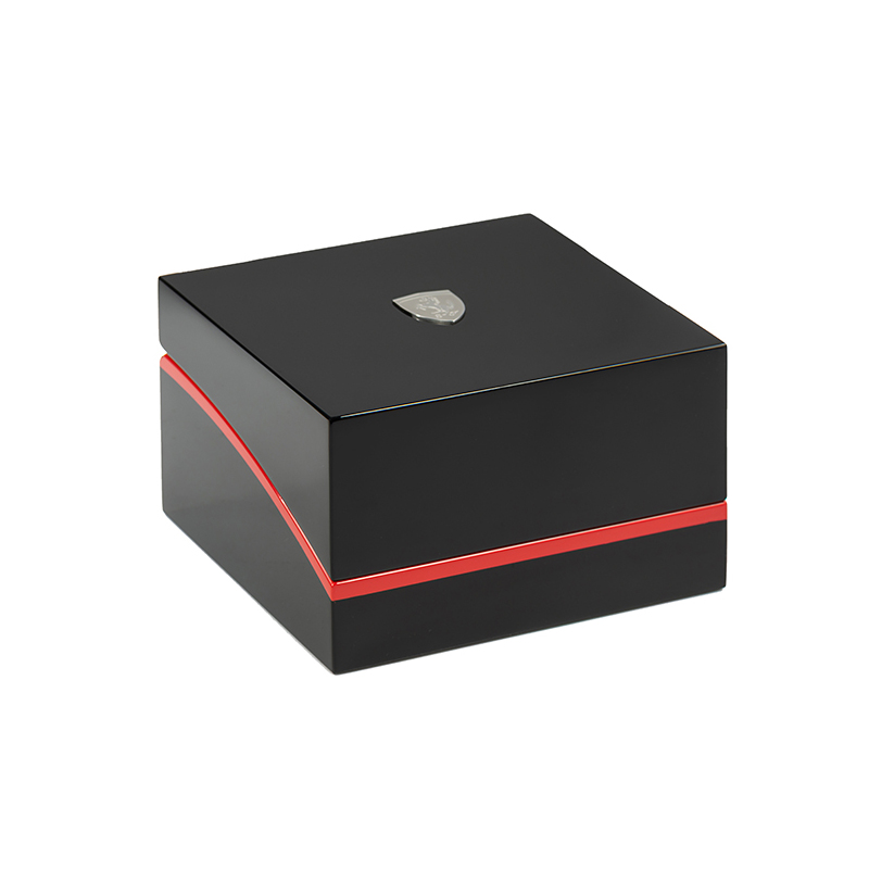 Custom Black High Glossy Wooden Watch Box None