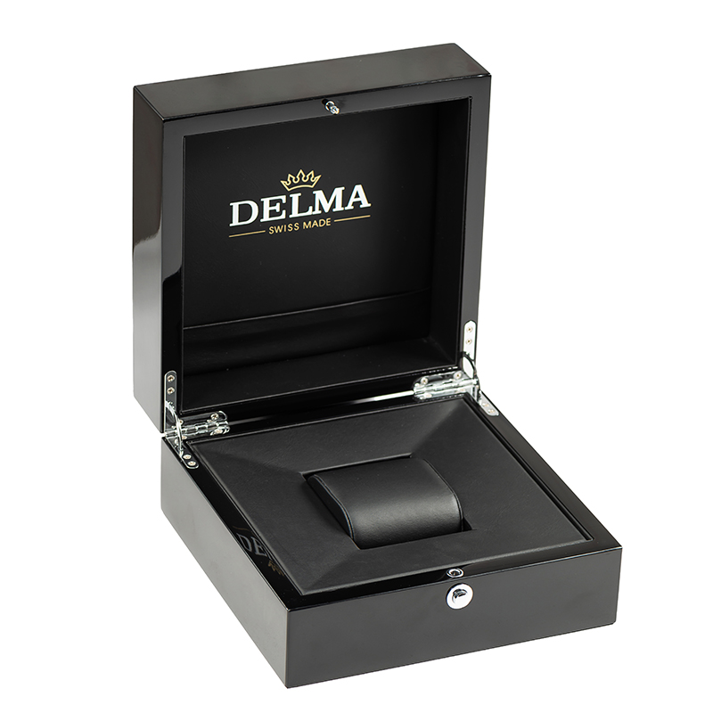 Black High Glossy Wooden Watch Packaging Box With Pillow None