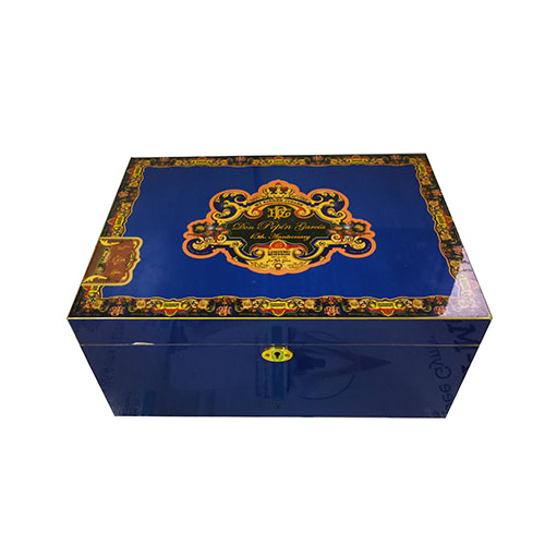 Unique Glossy Lacquered Wooden Storage Packaging Box For CigarNone