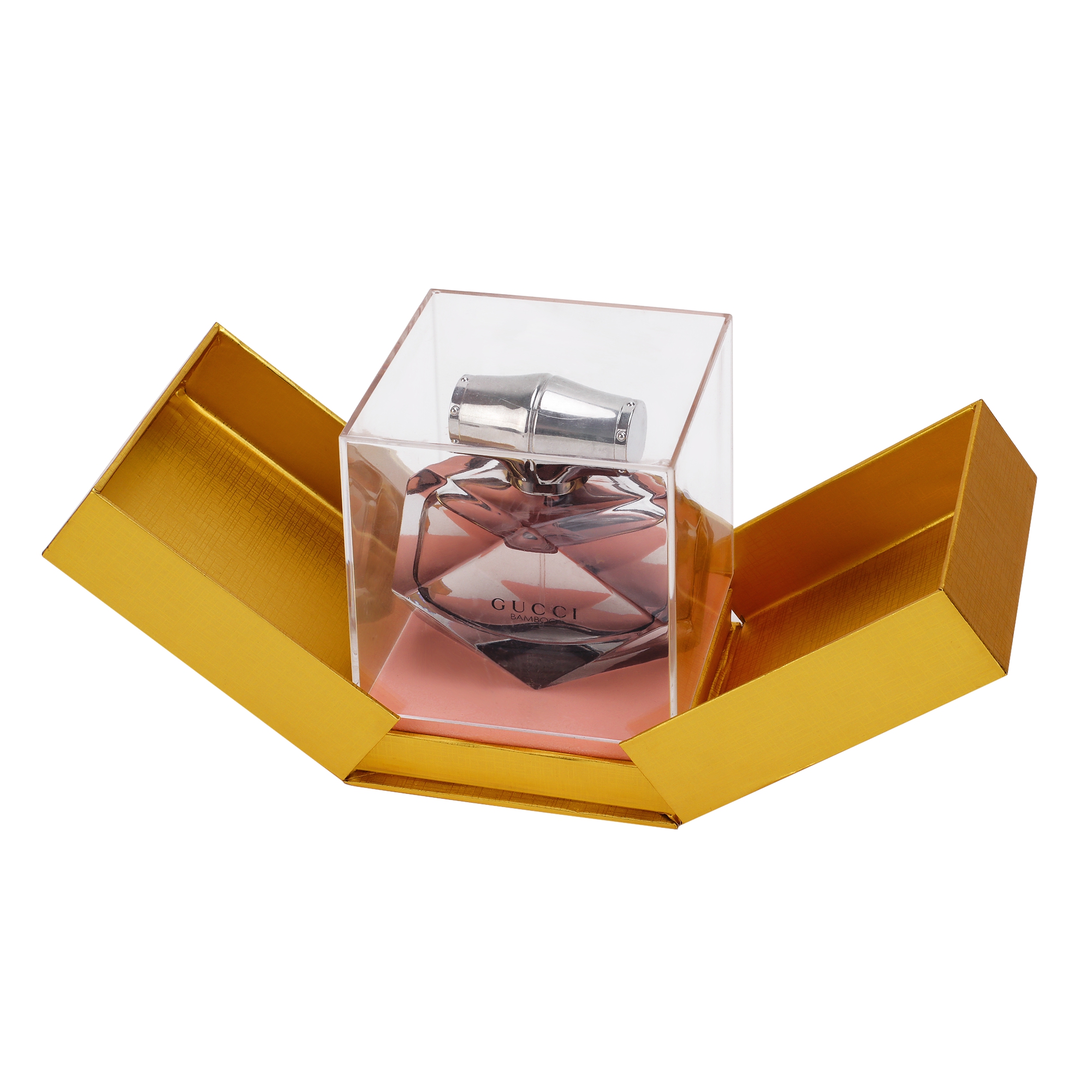Hot Sale Golden Handmade Cardboard Packaging Box For PerfumeNone