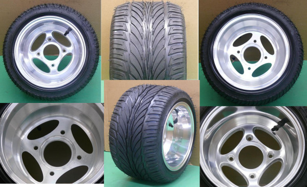 10x8 inch color wheel & tyre GZY-4H1080P&TYRE 235/30-10