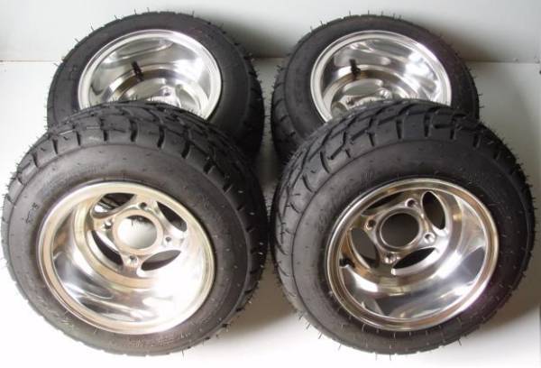 10x8 inch ATV wheel & tire 225/45-10 assembled together GZY-4H1080P & tyre 225/45-10