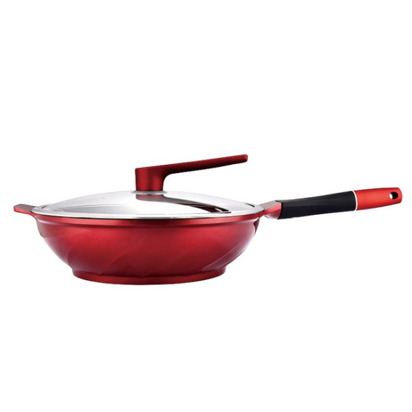 DIE-CAST ALUMINUM NON-STICK WOK 32CM GZY-32