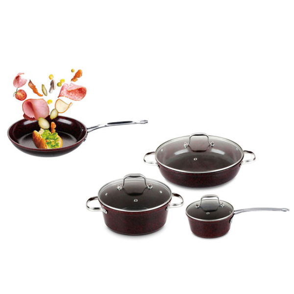 FORGED ALUMINUM COOKWARE SET GZY-F7PCS02