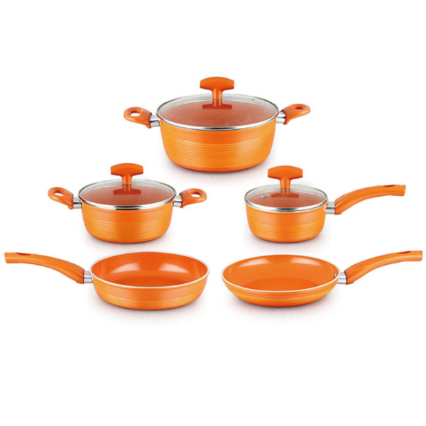 FORGED ALUMINUM COOKWARE SET GZY-F8PCS03