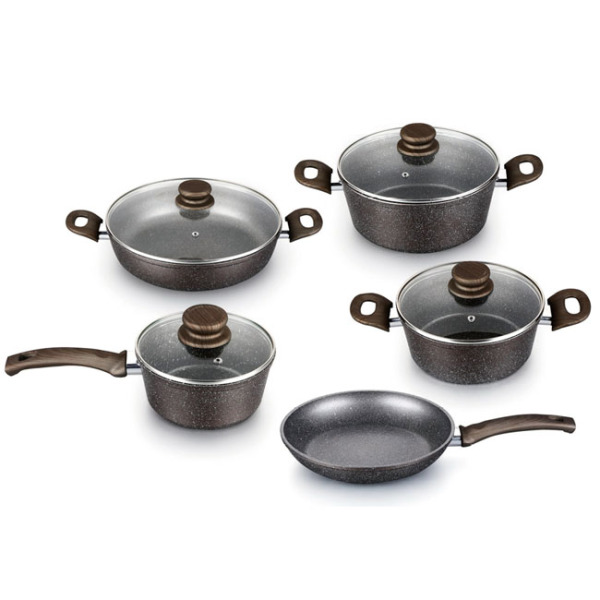 FORGED ALUMINUM COOKWARE SET GZY-F9PCS01B