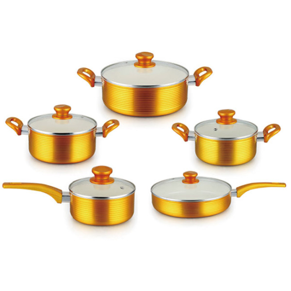 FORGED ALUMINUM COOKWARE SET GZY-F10PCS01