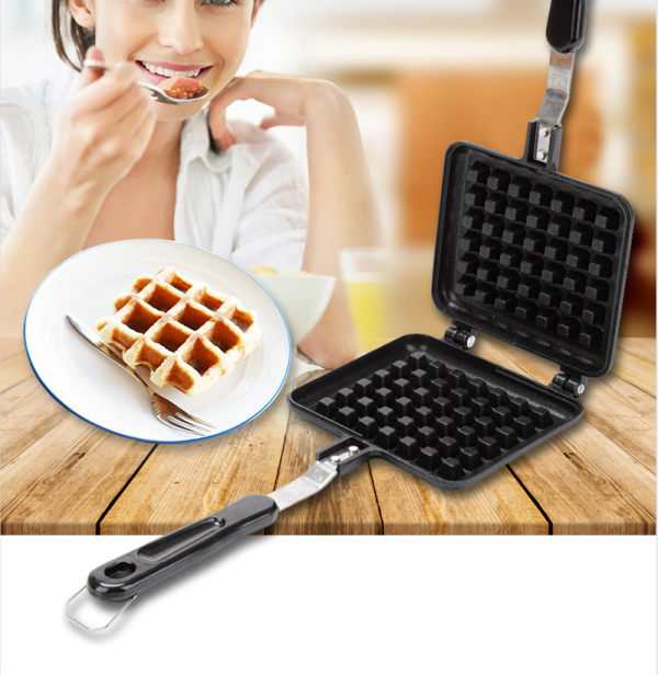 Die Cast Aluminum Non-stick Egg Roll Electric Household Ice Cream Gas Waffle Maker GZY-WF021