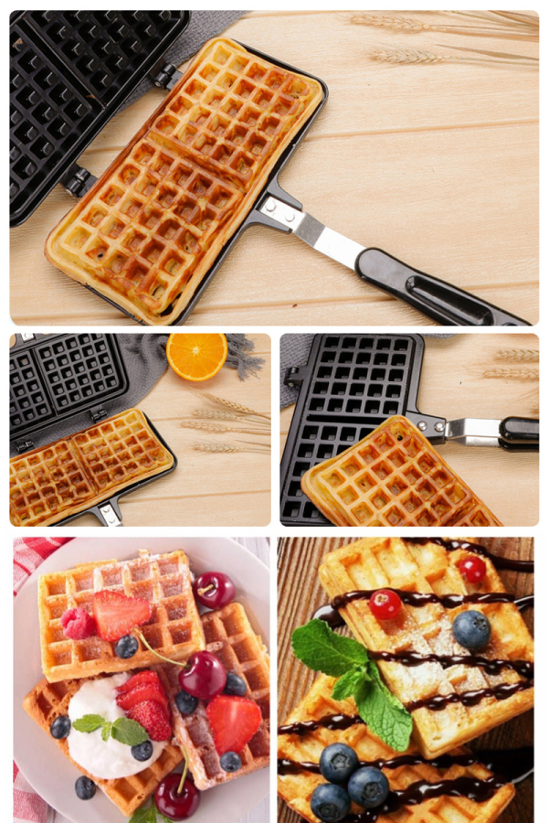 Die Cast Aluminum Various Widely Used Fill Non-stick Twin Waffle Maker GZY-WF023