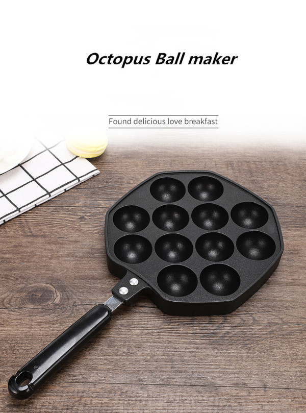 Die Cast Aluminum Promotional Various Durable Using Machine Plate Octopus Ball Maker GZY-KP012