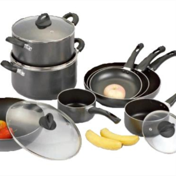12PCS Heat-Resistant and Corrosion-Resistant Aluminum Cookware Set GZY12-19
