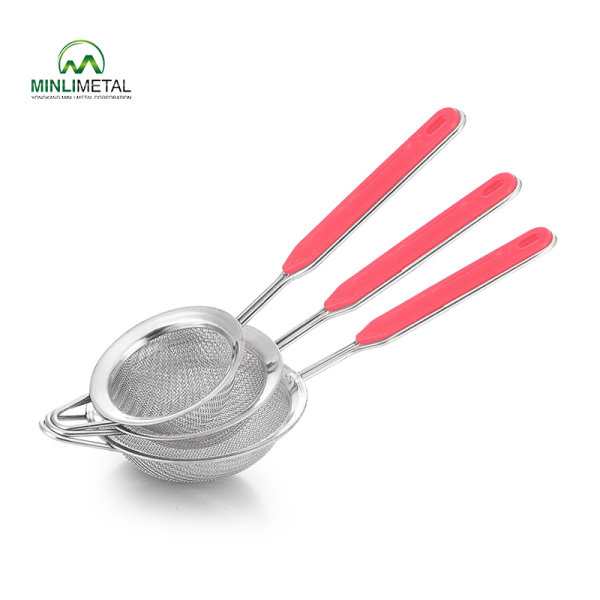 S/S Mesh Strainer with Plastic Handle MLD-14