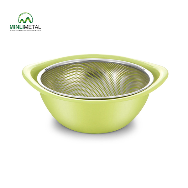 S/S Punching Basket with Plastic Bowl MLA-13