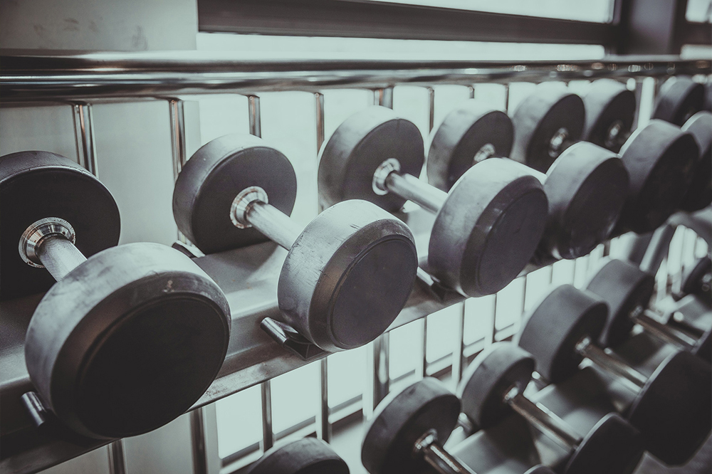 What maintenance is required for dumbbells