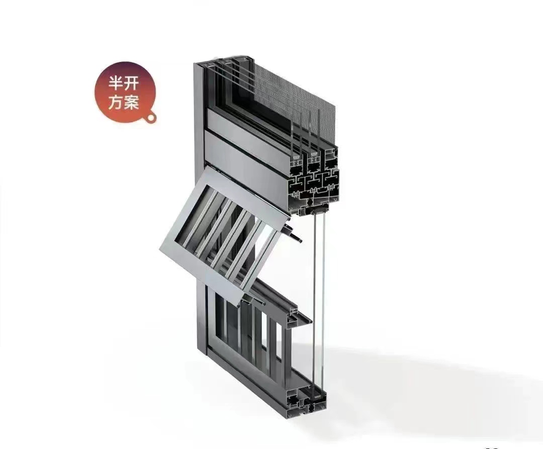 霍阁3号140断桥隔热六轨推拉窗 140节能六轨推拉窗