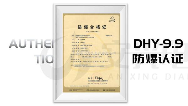 DHY-9.9防爆合格证