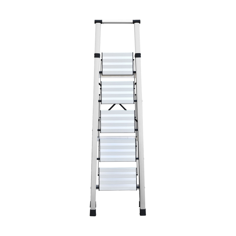 Five-step wide step aluminum alloy domestic ladder WG604-5F