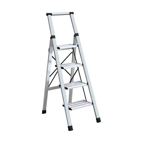 Four-step wide step aluminum alloy domestic ladder 