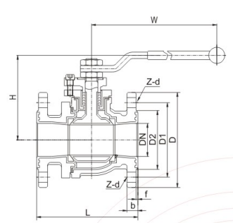 衬氟球阀 Q41PFA/F4/F46