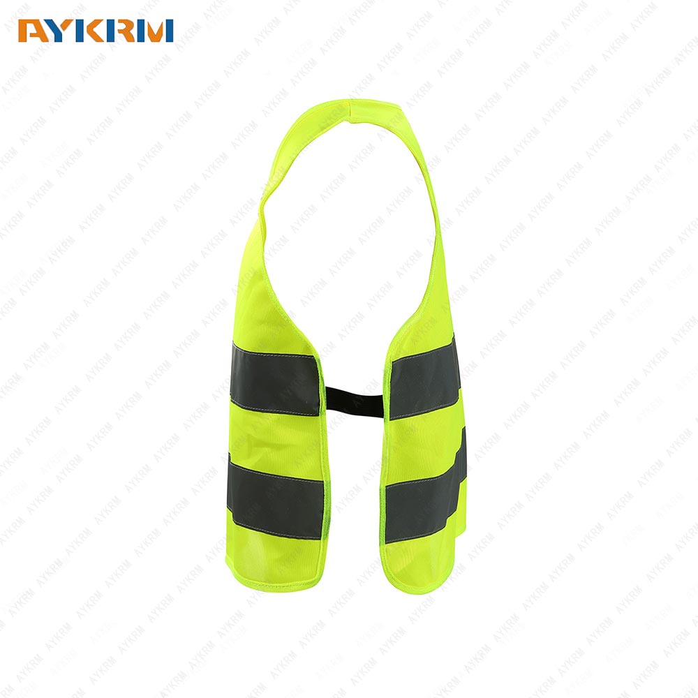 AYKRM Reflective Safety Vest | Lightweight and breathable, bright colors for child public safety, 100% polyester, Yellow, Medium, 10 PACK AW1-009