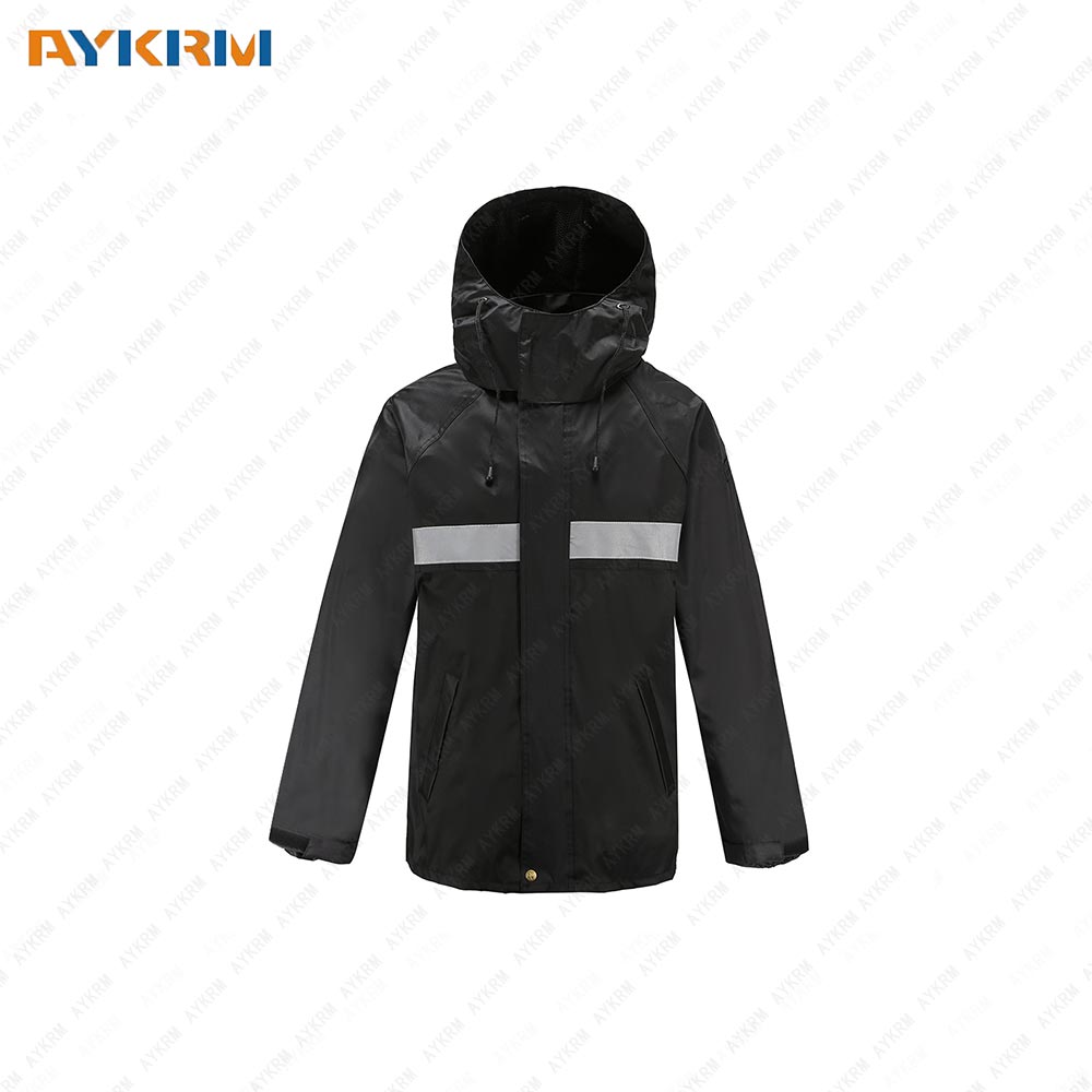 AYKRM Reflective Raincoat-safety Reflective Clothing Adult Men And Women Takeaway Electric Car Raincoat Set Protective Workwear AR-025