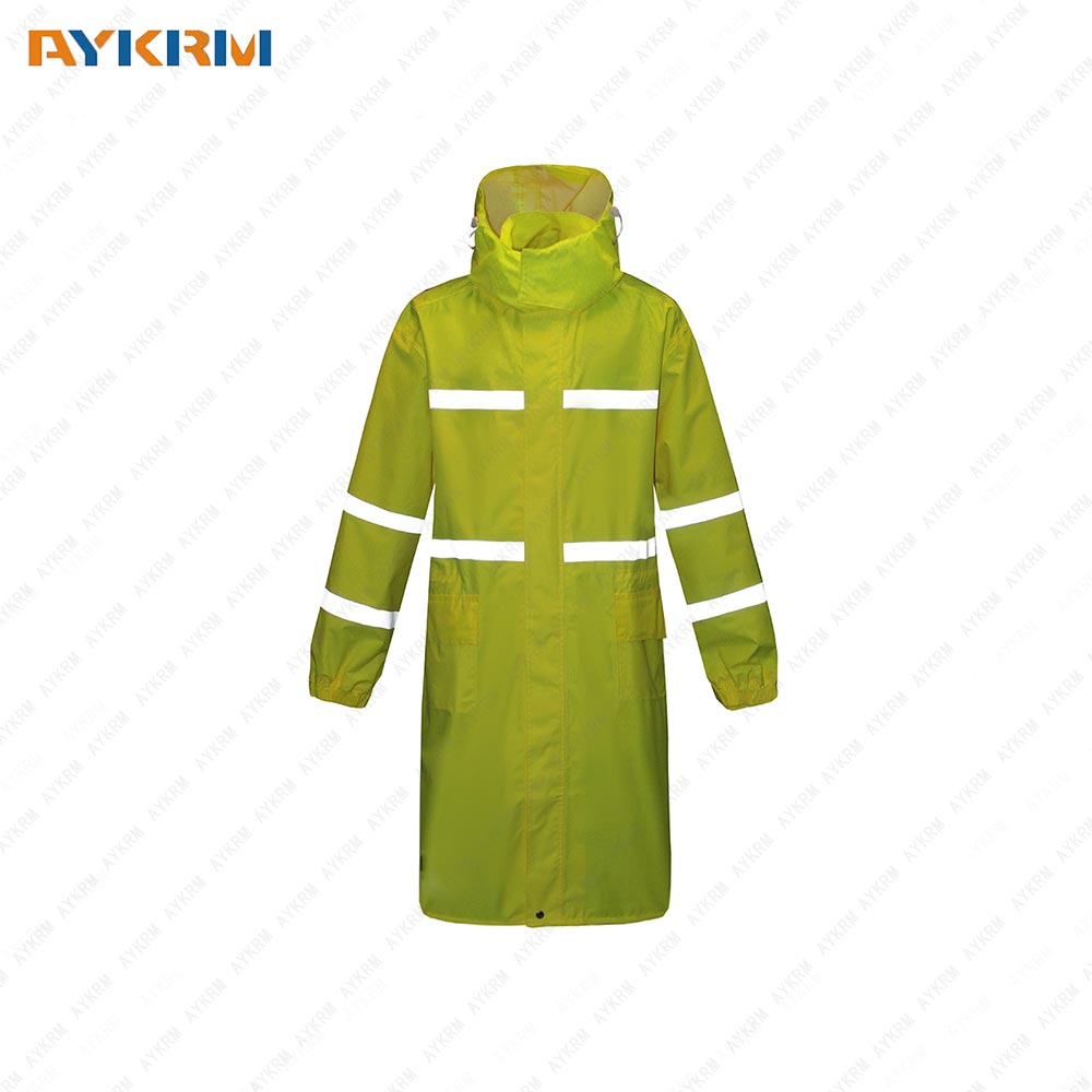AYKRM Reflective Safety Clothing Waterproof Overalls Traffic Safety Raincoat Reflective Clothing AR-028