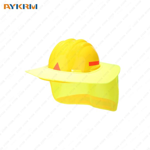 AYKRM one Pack Hard Hat Sun Shield,Full Brim Mesh Neck Sunshade for Hardhats,High Visibility,Reflective AH-010