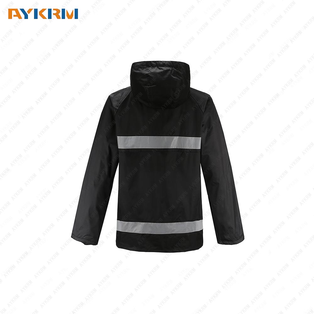 AYKRM Reflective Raincoat-safety Reflective Clothing Adult Men And Women Takeaway Electric Car Raincoat Set Protective Workwear AR-025
