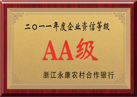 2011年企業(yè)資信AA級