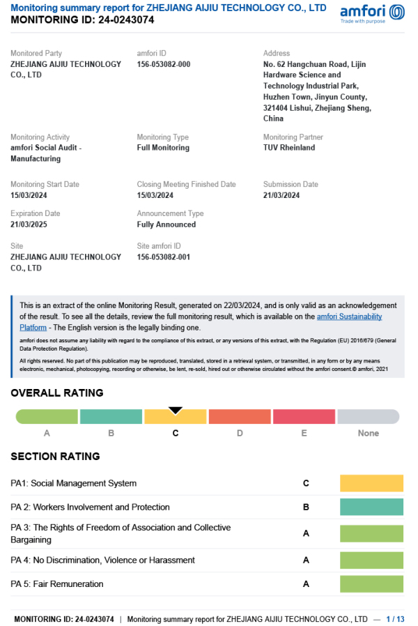 Monitoring Report 