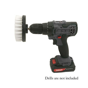 White electric drill brush 4 inches 
