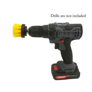 Yellow electric drill brush 2 inches 